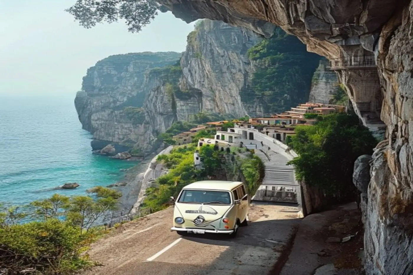 Amalfi in a Fiat 238 — Campania, Italy